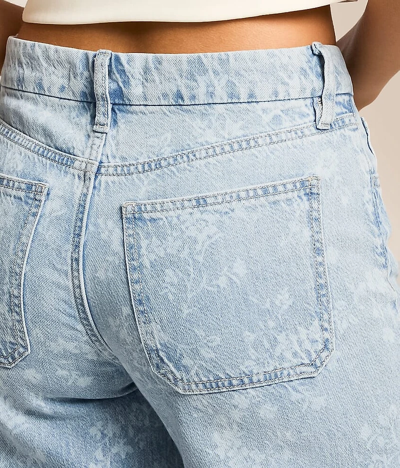 Olivia Floral Wide Leg Stretch Jean