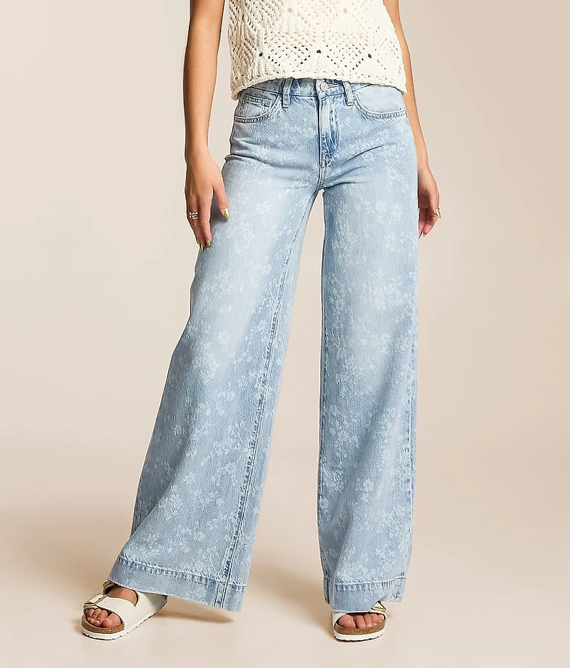 Olivia Floral Wide Leg Stretch Jean