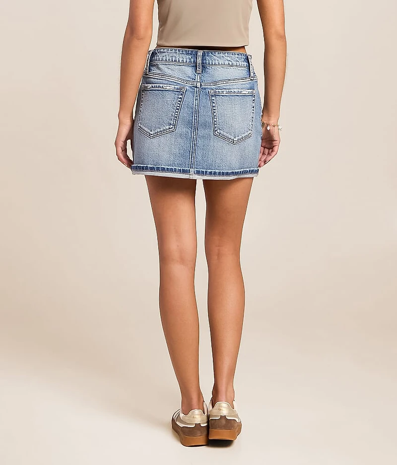 Low Rise Denim Skirt