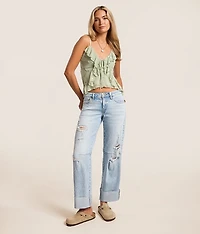 Kris Baggy Barrel Cuffed Jean