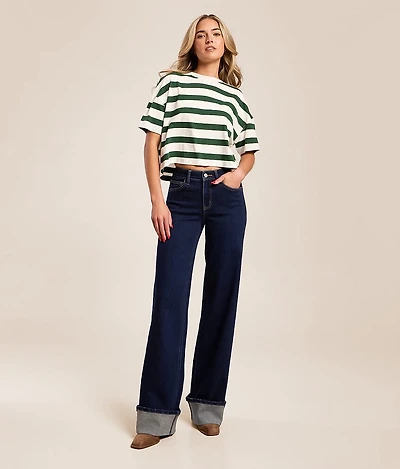 Kate Mid-Rise Wide Leg Stretch Jean