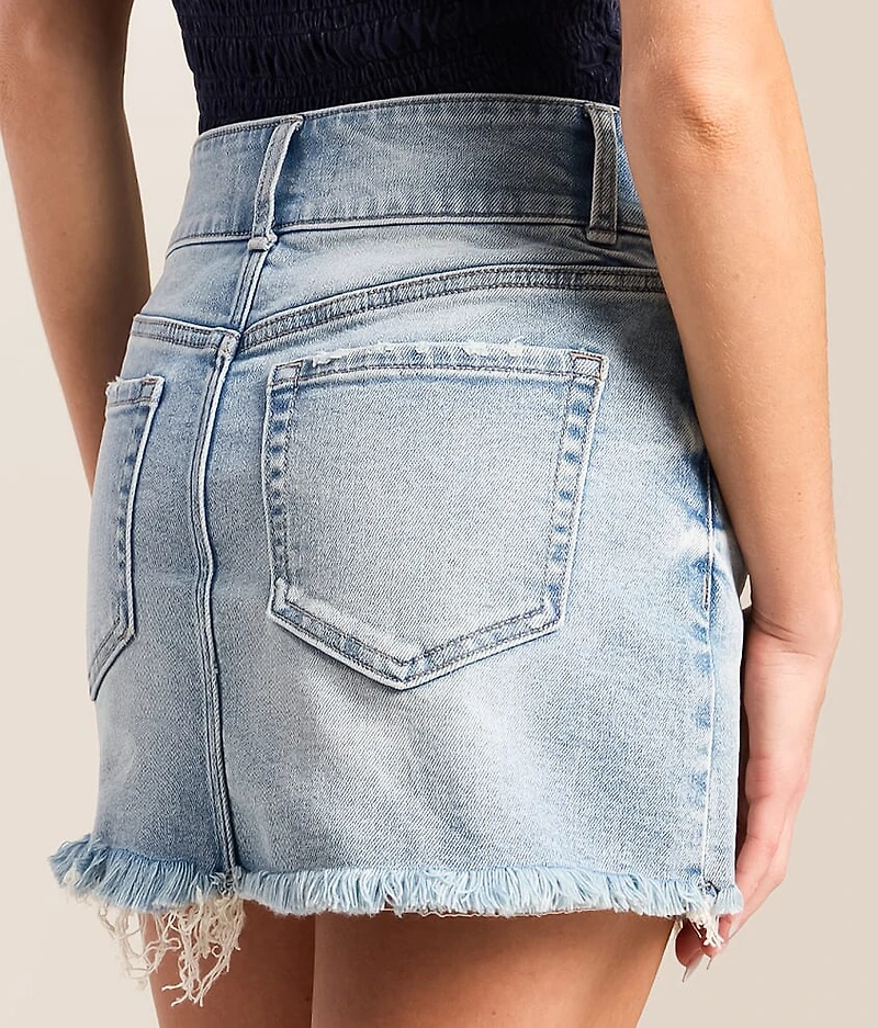 Claudia Mini Denim Stretch Skirt