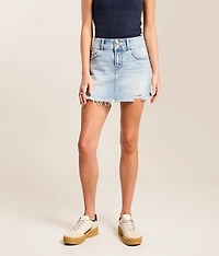 Claudia Mini Denim Stretch Skirt