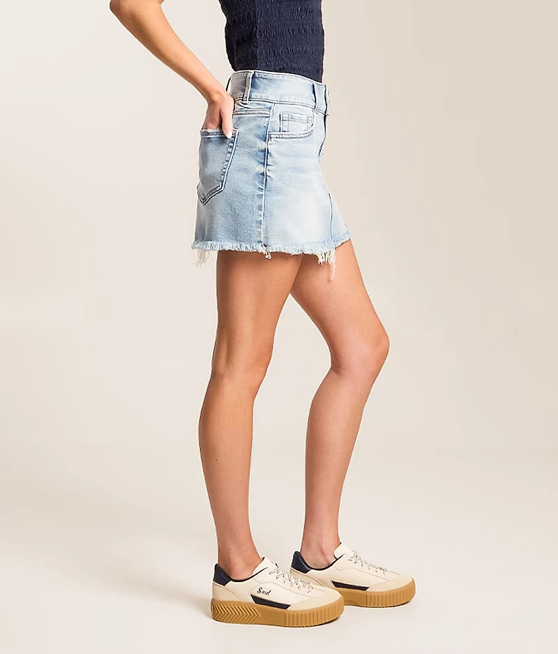 Claudia Mini Denim Stretch Skirt