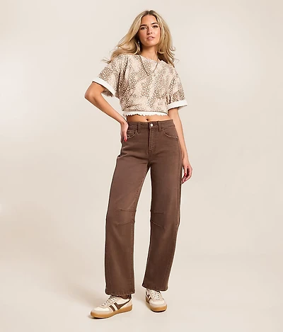 Olivia High Rise Barrel Stretch Jean