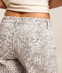 Rylee Wide Leg Leopard Print Jean