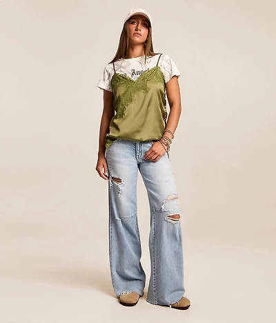 Kate Mid-Rise Wide Leg Stretch Jean
