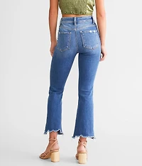 High Rise Cropped Flare Stretch Jean