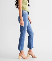 High Rise Cropped Flare Stretch Jean