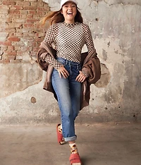The Everyday Cropped Straight Stretch Jean