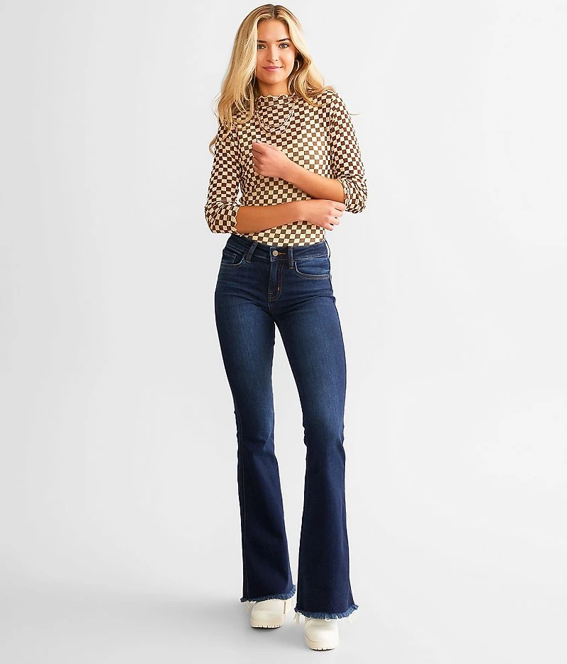 Mid-Rise Flare Stretch Jean