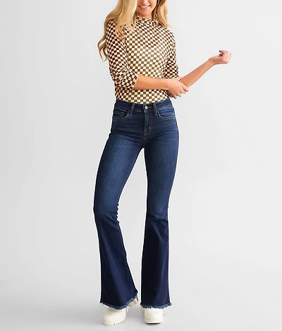 Mid-Rise Flare Stretch Jean