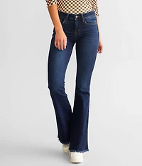 Mid-Rise Flare Stretch Jean