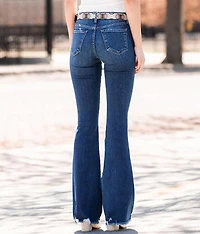 Mid-Rise Flare Stretch Jean