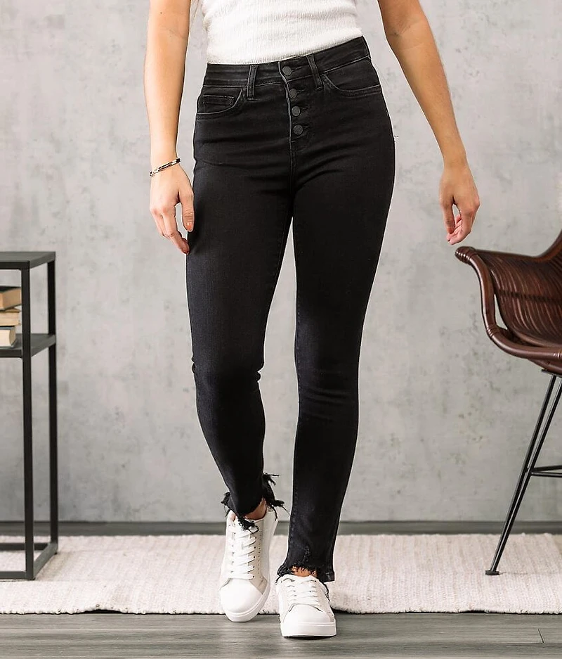 High Rise Ankle Skinny Stretch Jean