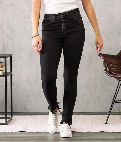 High Rise Ankle Skinny Stretch Jean