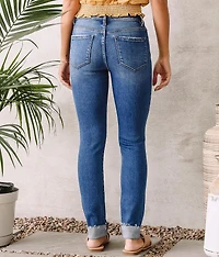Mid-Rise Cuffed Ankle Skinny Jean