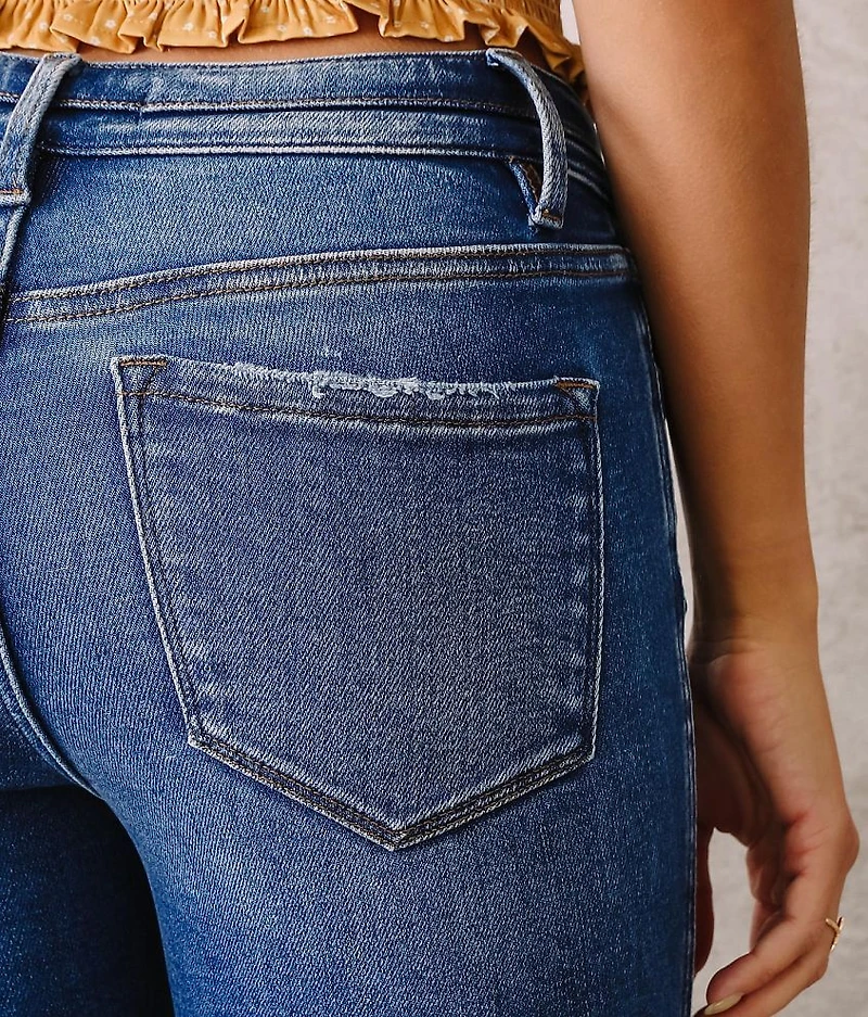 Mid-Rise Cuffed Ankle Skinny Jean