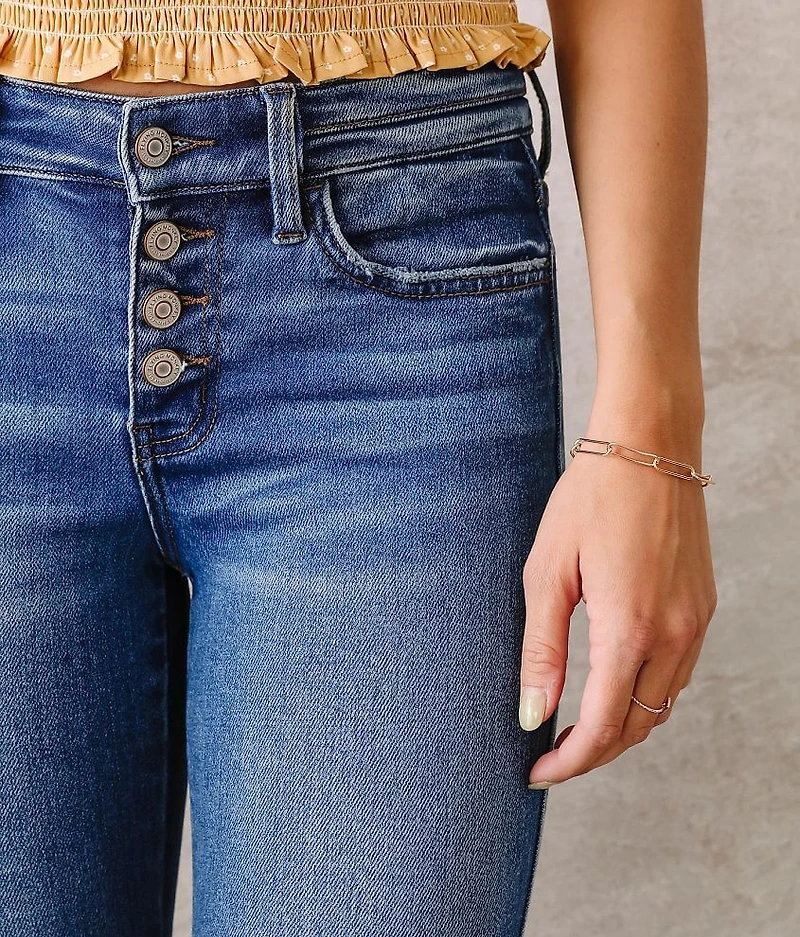 Mid-Rise Cuffed Ankle Skinny Jean