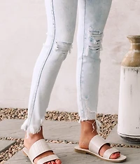 High Rise Ankle Skinny Stretch Jean