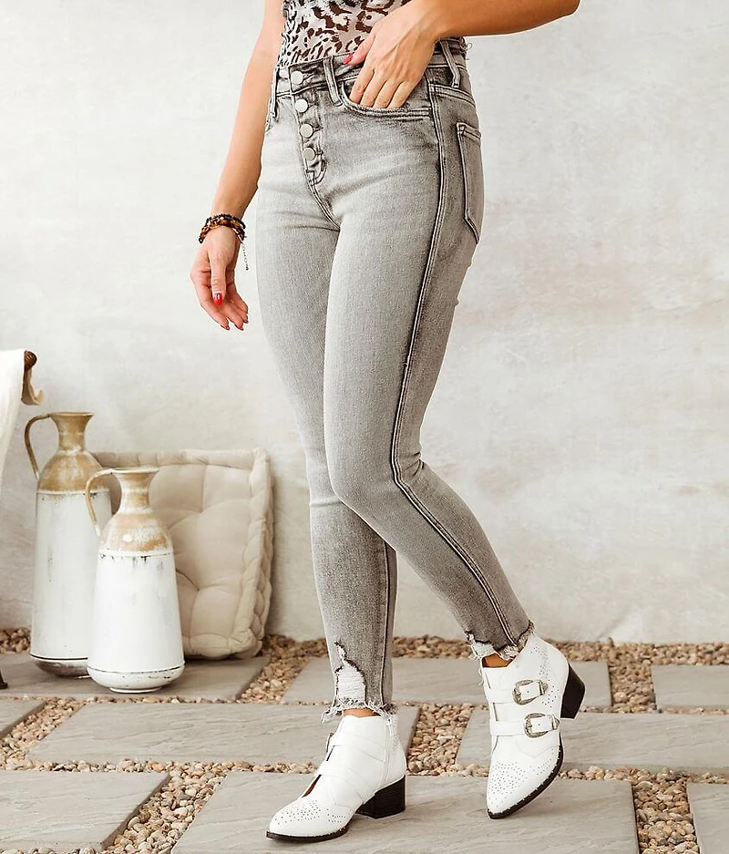 High Rise Ankle Skinny Stretch Jean