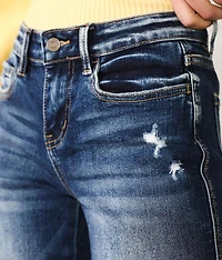Mid-Rise Ankle Straight Stretch Jean