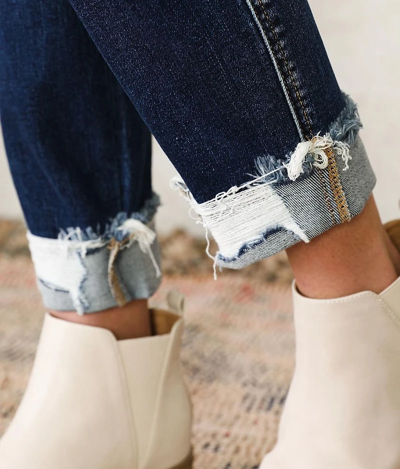 Mid-Rise Ankle Straight Stretch Jean