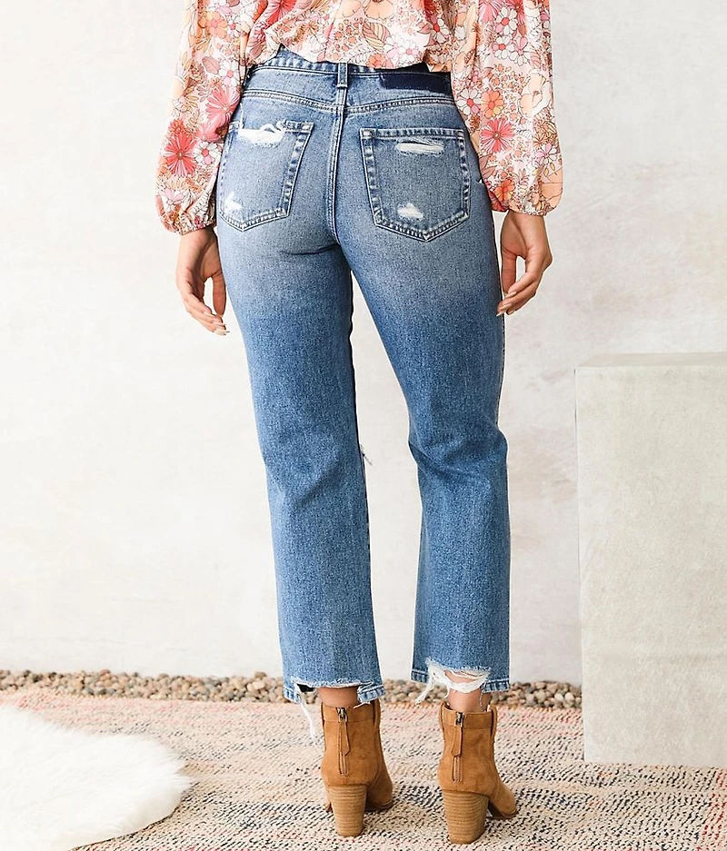 Ultra High Rise Ankle Straight Jean