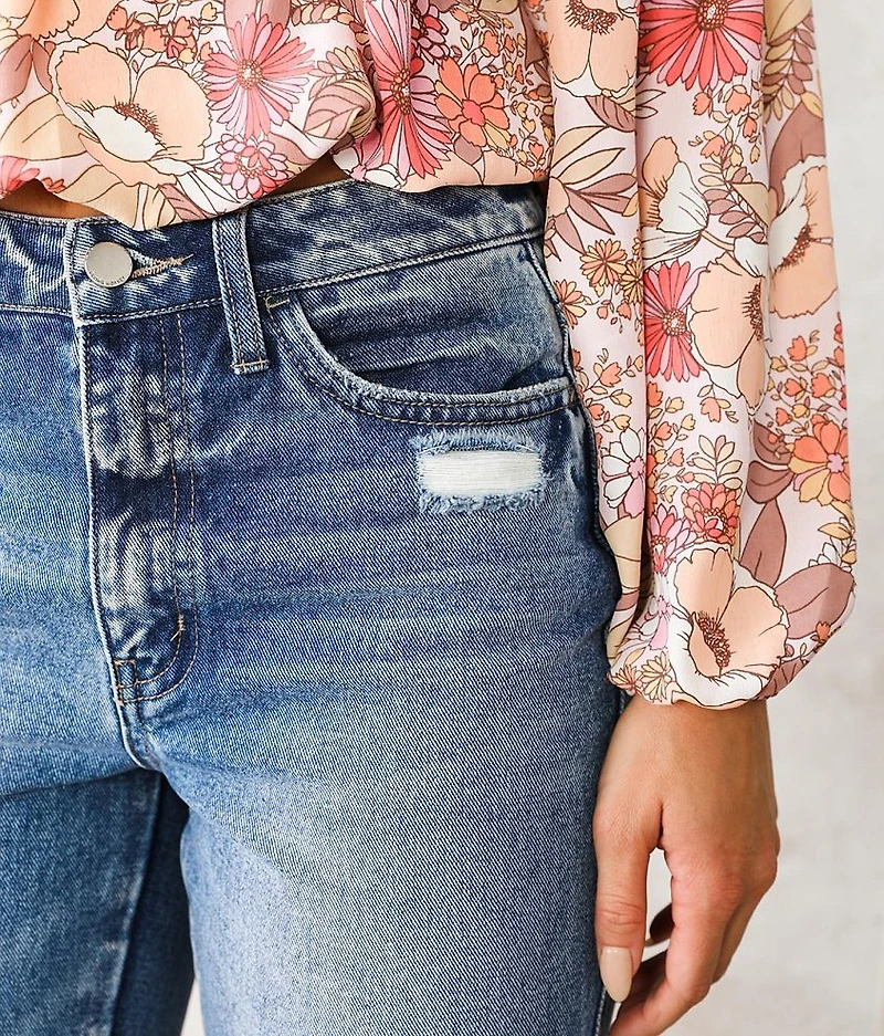 Ultra High Rise Ankle Straight Jean