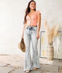 High Rise Super Flare Stretch Jean