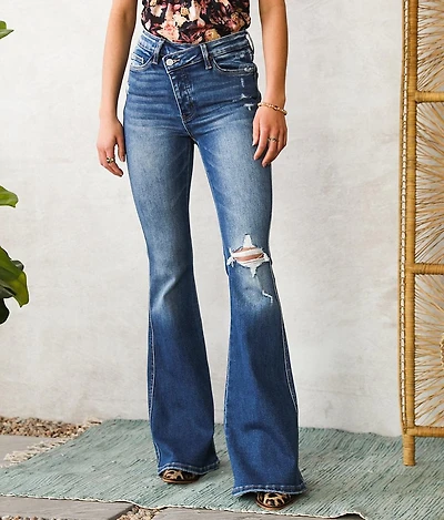 High Rise Flare Stretch Jean