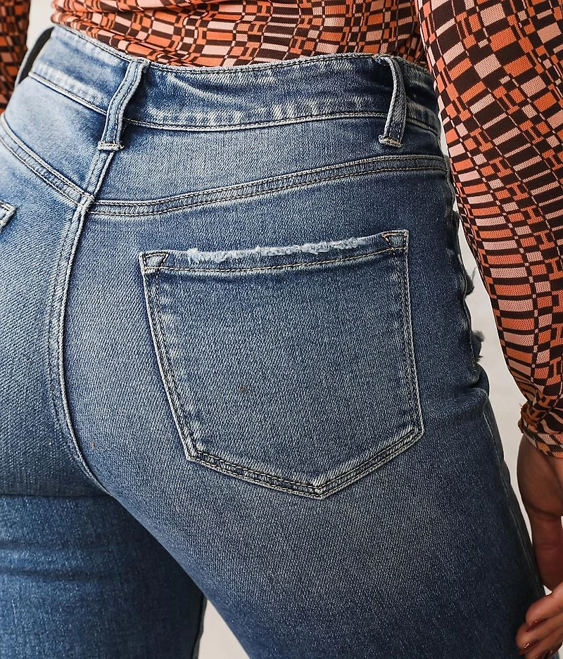High Rise Cropped Flared Jean
