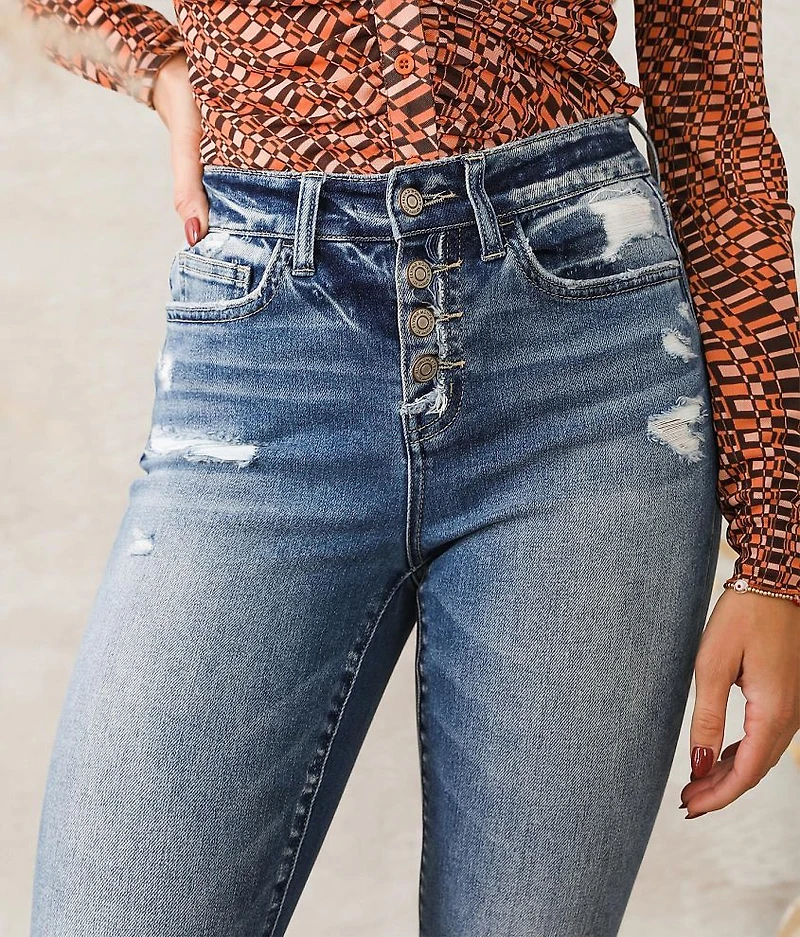 High Rise Cropped Flared Jean