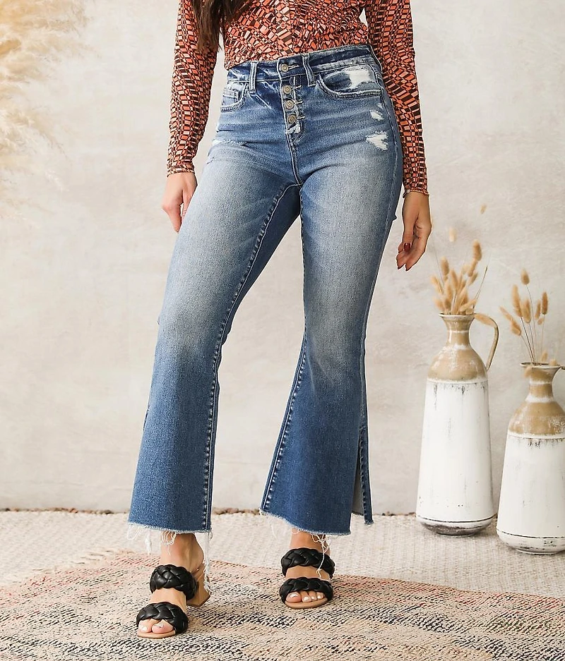 High Rise Cropped Flared Jean