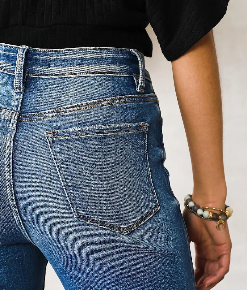 High Rise Slim Straight Stretch Jean