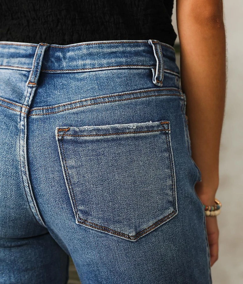 Mid-Rise Straight Stretch Jean