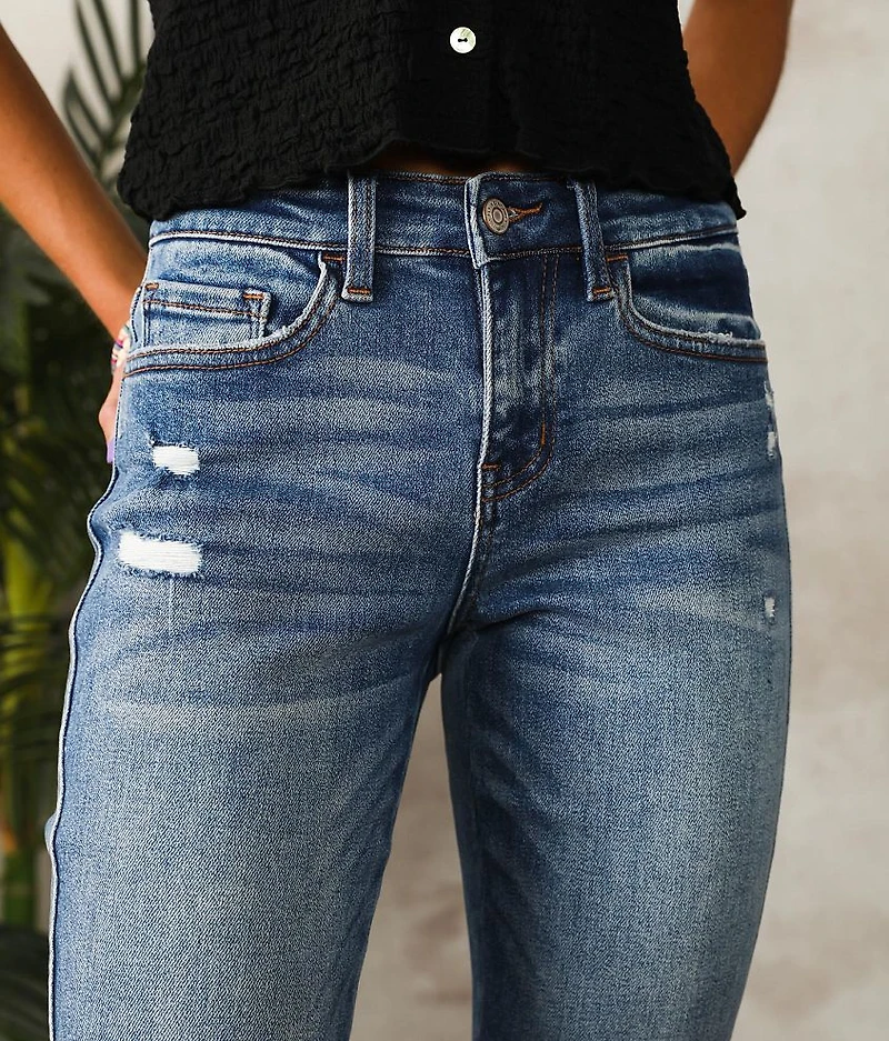 Mid-Rise Straight Stretch Jean