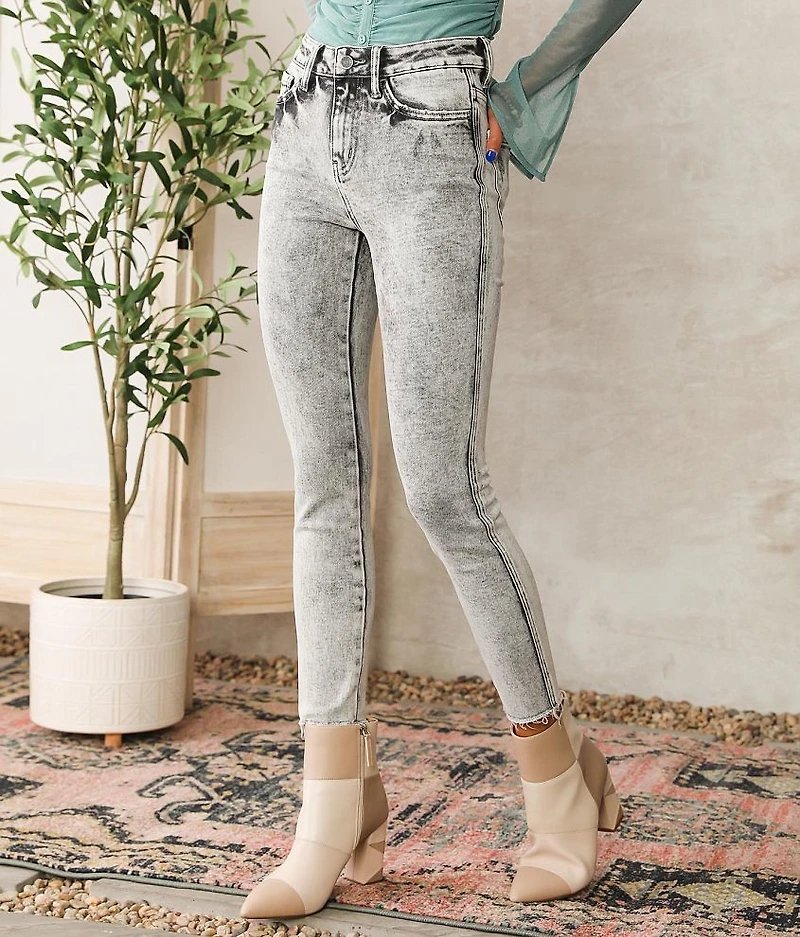 High Rise Ankle Skinny Stretch Jean