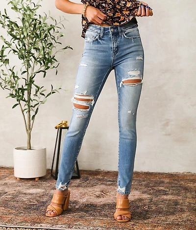 Mid-Rise Skinny Stretch Jean