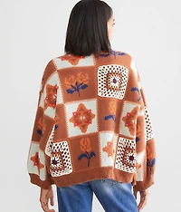 Pieced Crochet Sweater