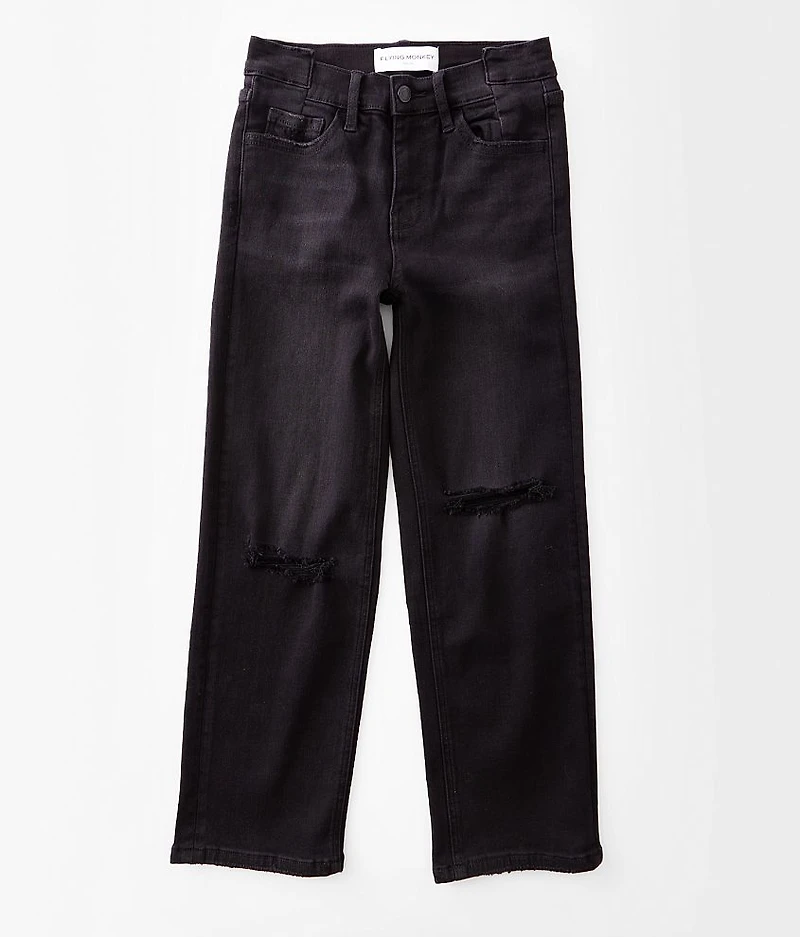 Girls - High Rise Cropped Straight Jean