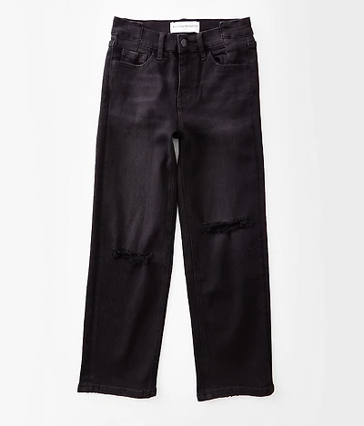 Girls - High Rise Cropped Straight Jean