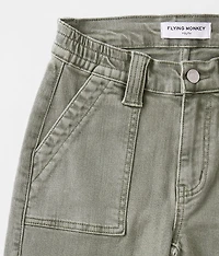 Girls - High Rise Stretch Cargo Pant