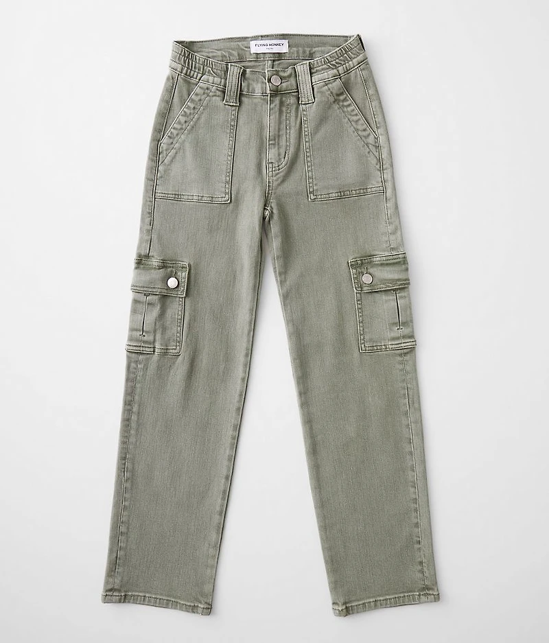 Girls - High Rise Stretch Cargo Pant