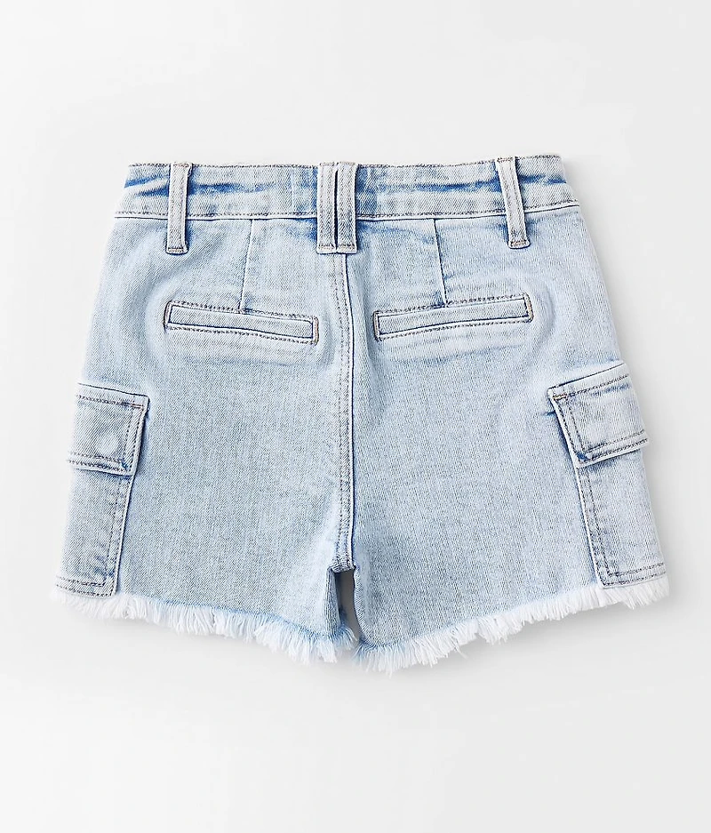 Girls - High Rise Cargo Stretch Short