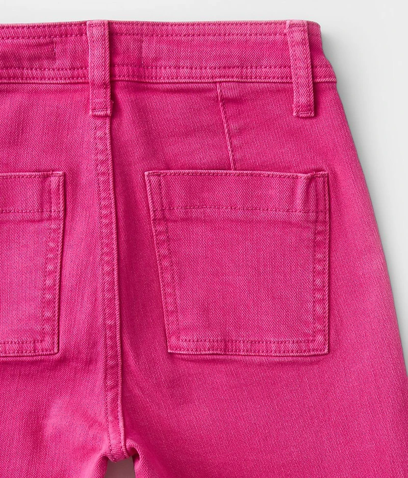 Girls - High Rise Cropped Straight Pant