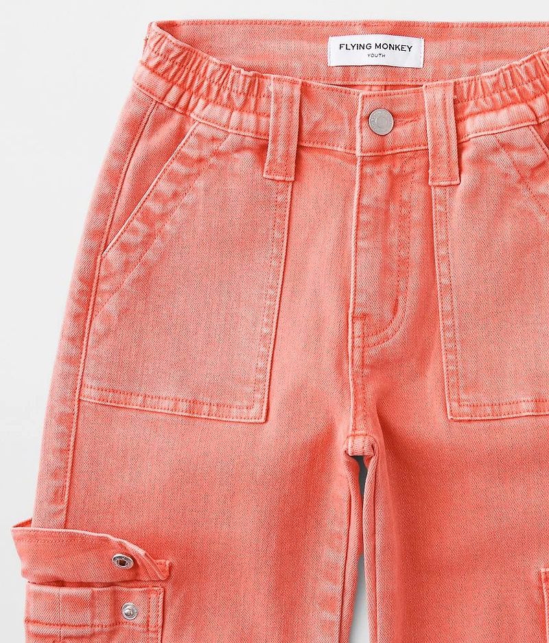 Girls - High Rise Cargo Stretch Pant