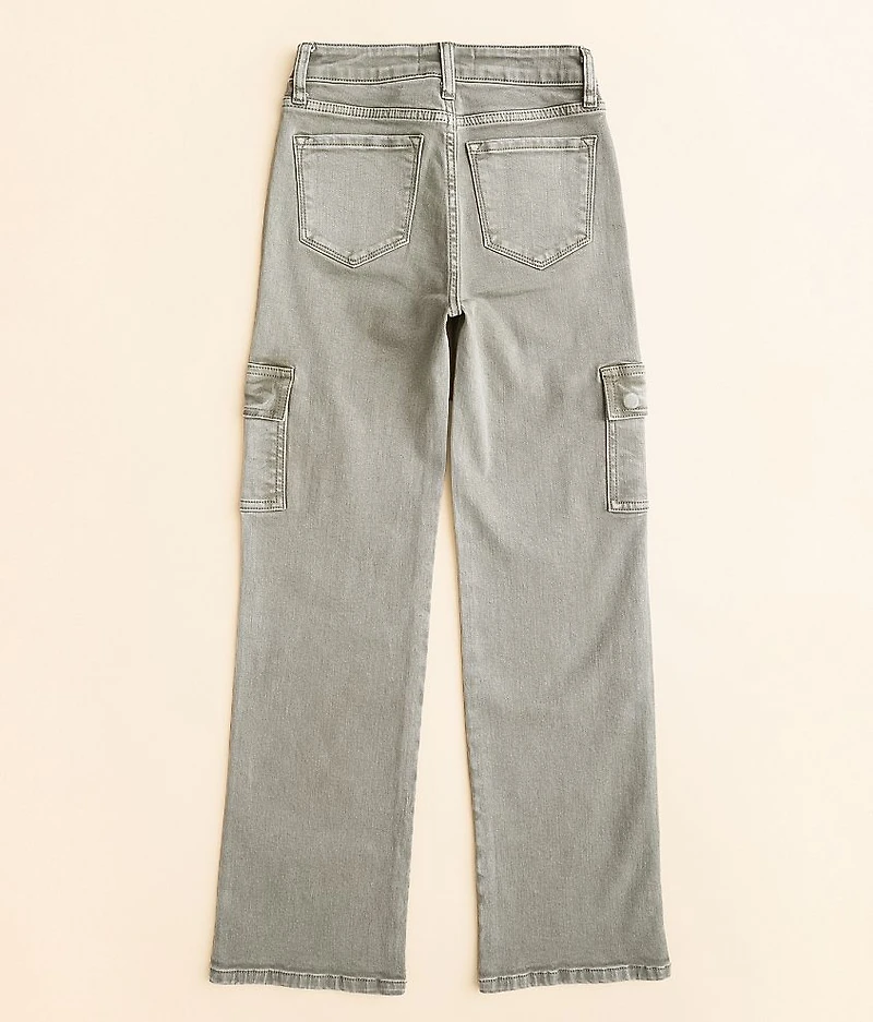 Girls - High Rise Cargo Stretch Pant
