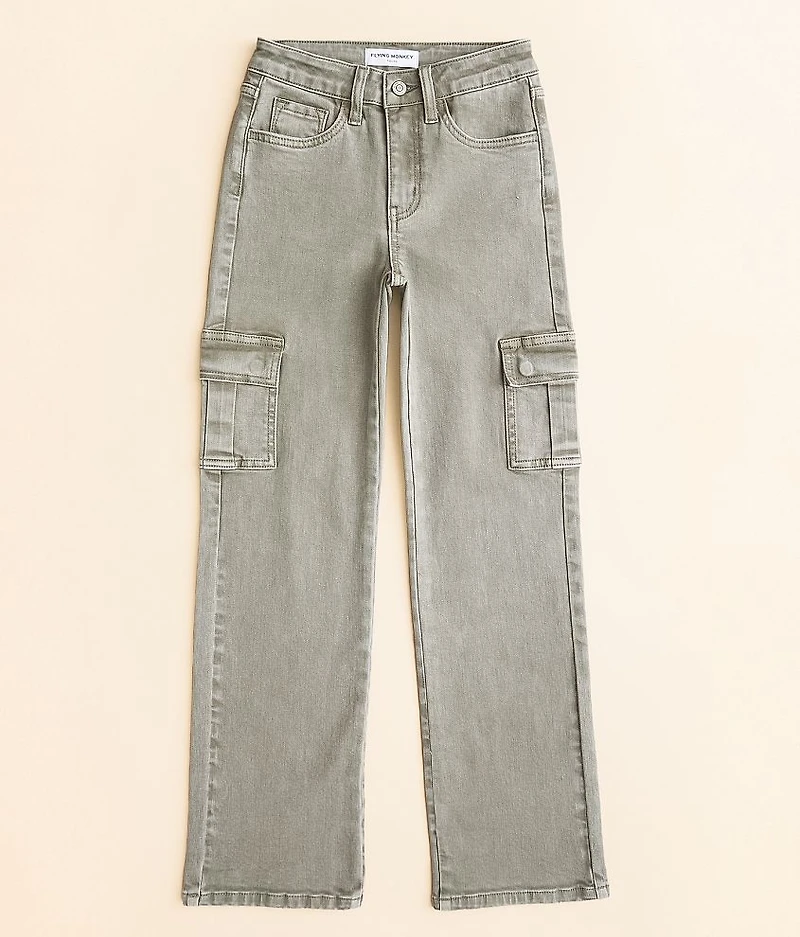 Girls - High Rise Cargo Stretch Pant