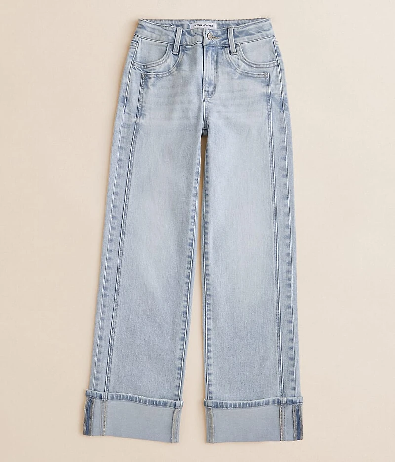 Girls - High Rise Wide Leg Stretch Jean